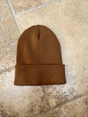 Adult brown Cuffed Beanie Hat